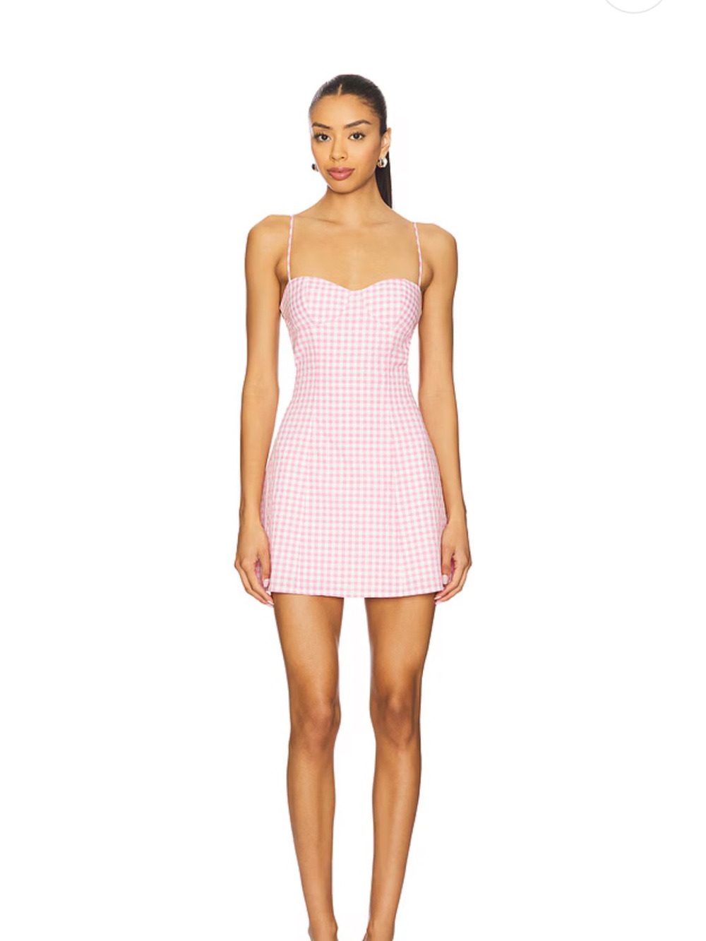 Aimee Mini Dress in Pink Gingham Lovers and Friends